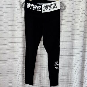 PINK Victoria's Secret Black and White Leggings